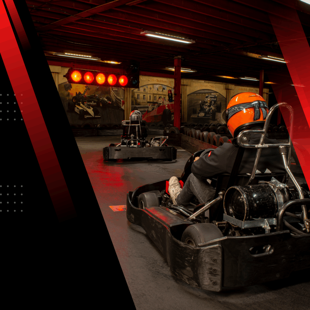 Aankomende kartraces Kartbaan Duiven