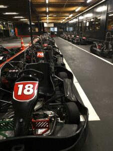 Karts op een rij