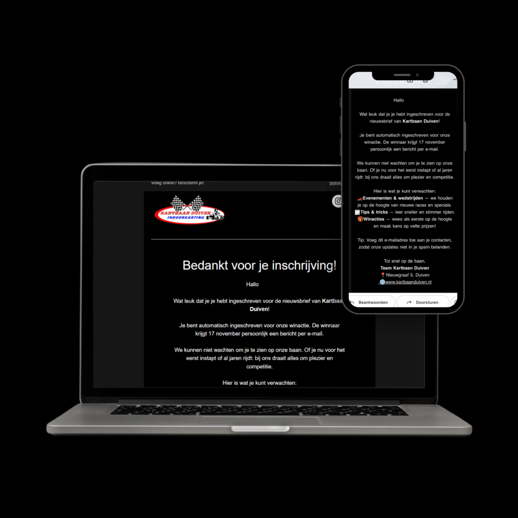 Nieuwsbrief voor evenementen en winacties