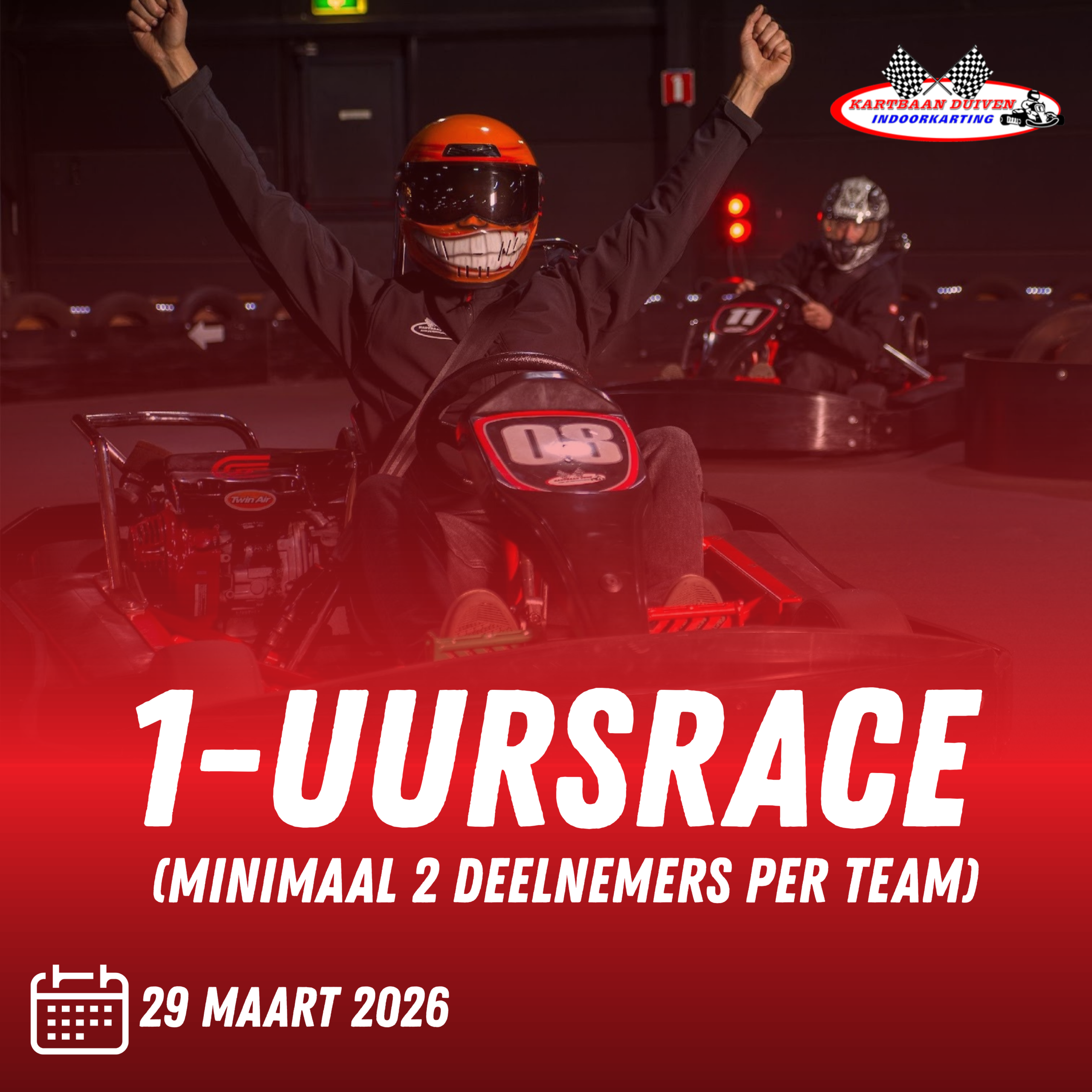 1-uurs kartrace Kartbaan Duiven