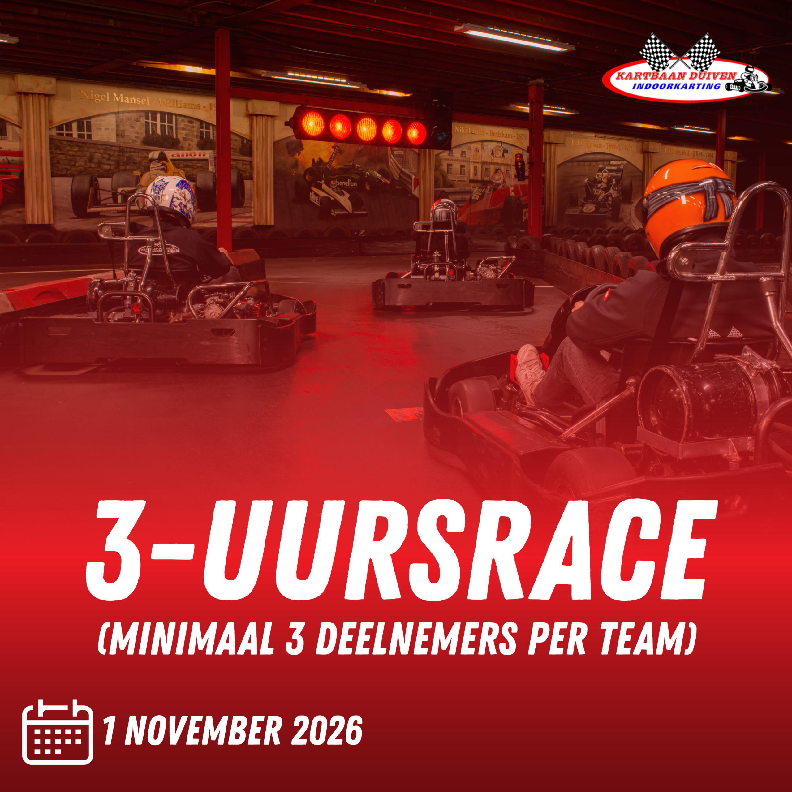 3-uursrace bij Kartbaan Duiven
